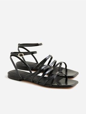 J. Crew New Capri Strappy Sandals in Leather